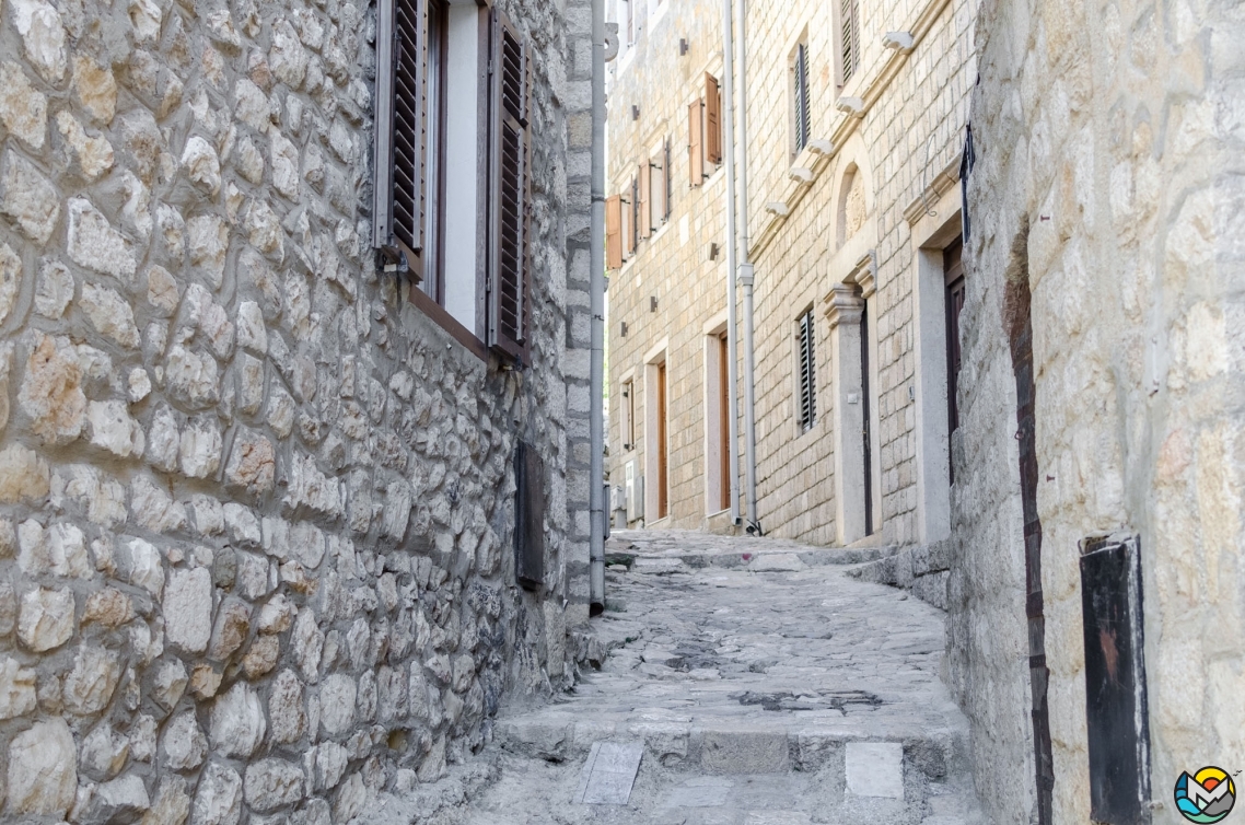 Streets of the Old Town of Ulcinj, Montenegro