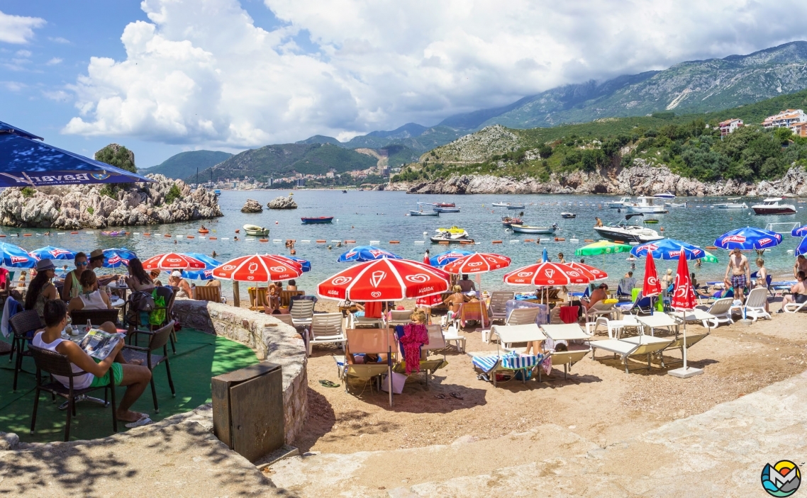 Beach vacation in Budva, Montenegro