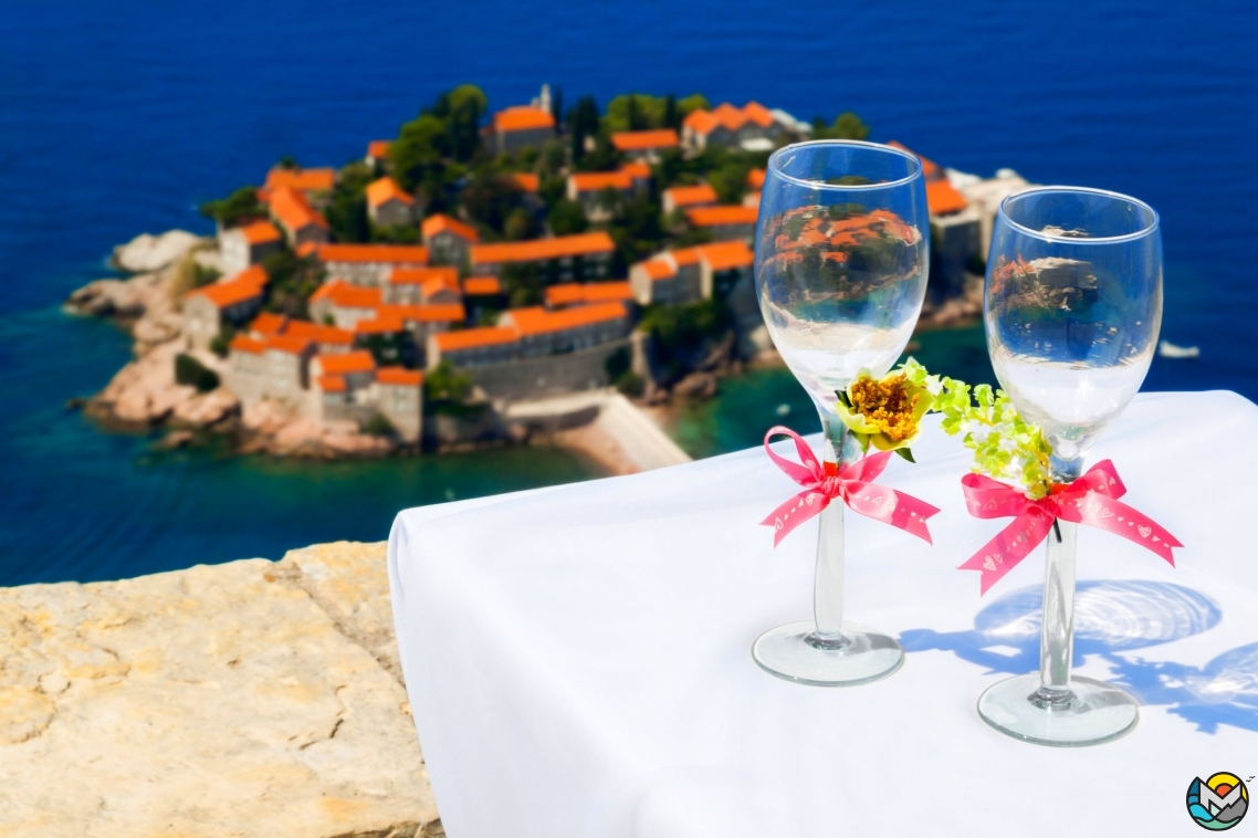 Celebration at Sveti Stefan